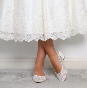 the perfect bridal ballet flats by Love & Favour