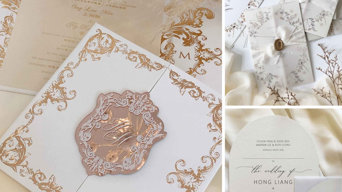 Stunning luxury wedding invitations