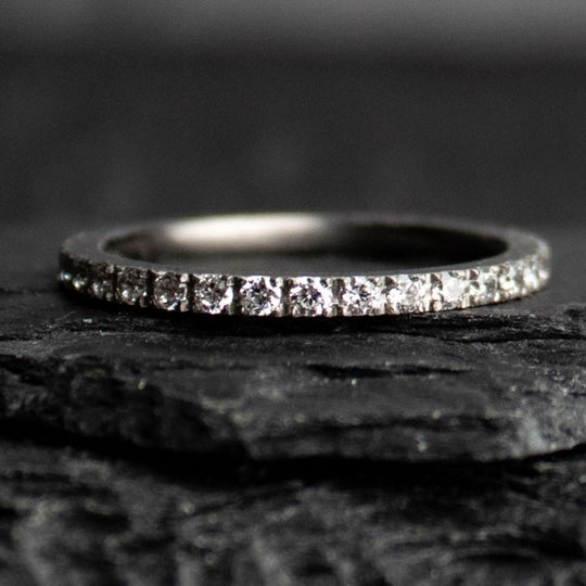 Cubic zirconia wedding bands by Thorum - The Victoria